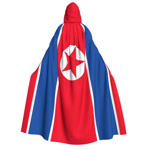 dhgkirpe Kapuzenumhang mit koreanischer Flagge, für Halloween, Cosplay, Karneval, Partys und Maskerade-Events von dhgkirpe