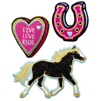 DIE SPIEGELBURG 0015221 Sticker Patches I LOVE HORSES von die spiegelburg