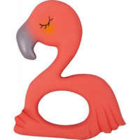 DIE SPIEGELBURG 16402 Beißring aus Naturkautschuk Flamingo Frieda BabyGlück von die spiegelburg