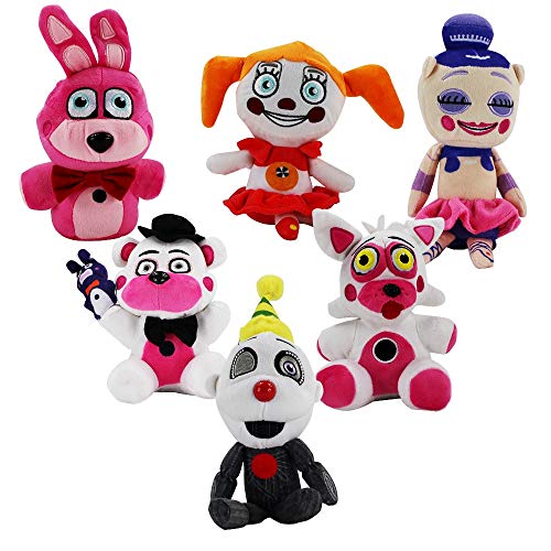 dingtian Plüschtier 6 Stück / Set 20 cm neues gefülltes Spielzeug Clown für Kinder Puppen Geschenke für Kinder von dingtian