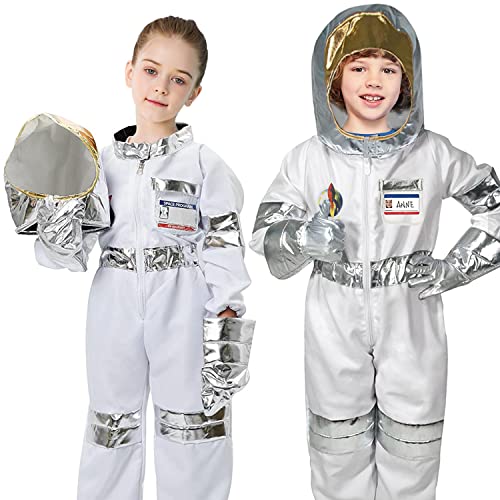 discoball Kinder Raumfahrer Kostüm Kinder Astronauten Kostüm Raumanzug Raumfahrer Jumpsuit Kinder Fancy Dress Outfit Halloween Kostüme für Kinder von discoball