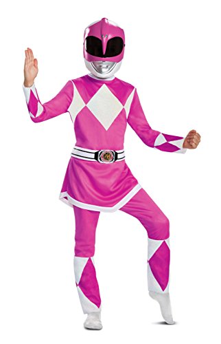 Disguise Pink Ranger Deluxe Child Costume, Pink, Medium/(7-8) von Disguise