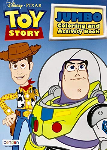 Disney & All License Jumbo (96 Seiten) Mal- und Aktivitätsbuch für Jungen oder Mädchen (Toy Story) von Disney