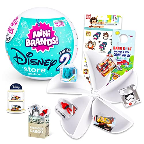 Disney Mini Brands Series 2 Mystery Toys – Disney Collectibles Bundle mit Disney Mini Toys Mystery Set Featuring Disney, Star Wars, Marvel Plus Stickers, More | Disney Party Favors von disney