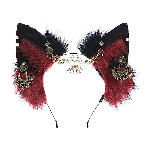 divuukyi Cartoon Stirnband Fuchs Ohren Form Haarreifen Plüsch Karneval Party Kopfschmuck Cosplay Party Kostüm Requisiten Uni von divuukyi