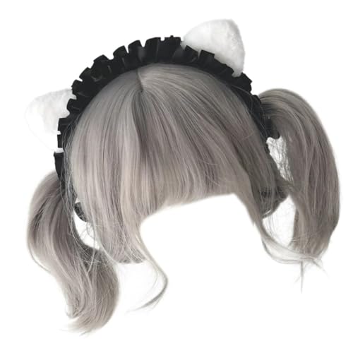 divuukyi Handgefertigtes Tierohren-Haarreif, Anime-Haarband, Maskeraden, Kostüm, Kopfbedeckung, Cosplay, Requisiten, Haarreifen, Party-Zubehör von divuukyi