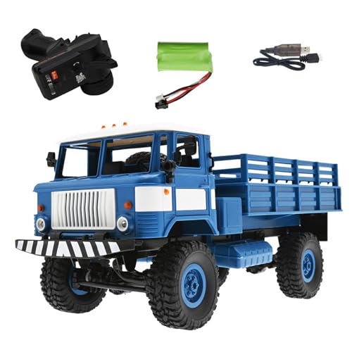 diwedaso Kletterspielzeug Fernbedienung WPL B 24 GAZ 66 116 RC Militär Leistungsstarker Motor B 24 GAZ 66 Fernbedienung 116 Wpl B 24 Truck, Blau von diwedaso