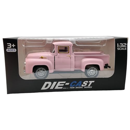 diwedaso Rotes Automodell 2 4 Dump Red Truck Red Truck Langlebiges Spielzeug Muldenkipper Kleinkinder Vintage LKW Modell für LKWs Vintage, Rosa von diwedaso