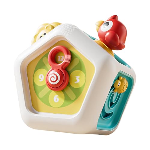 dmqdu Busy Activity Cube, interessanter Busy Cube – Reiseaktivitäten Busy Cube, Aktivitätswürfel für frühes Lernen, Aktivitätswürfel für vielbeschäftigte Lernende für Kinder ab 6 Monaten von dmqdu