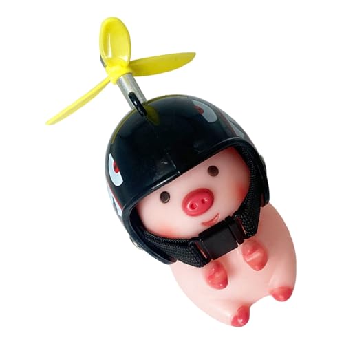 dmqdu Motorradlenkerspielzeug,Lenkertiere - Lenker Schöne Tierfiguren mit Propellerhelmen,Cartoon Schweine Puppe Roller Lenker für Kinder und Erwachsene von dmqdu