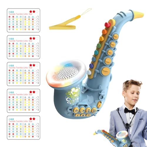 dmqdu Saxophon-Spielzeug, Saxophon für Kinder, Trompetensaxophon für Kinder mit Licht und Sound, simuliertes Saxophon-Spielzeug für Kleinkinder, Mädchen und . dmqdu Saxophon-Spielzeug, Saxophon für Kinder, Trompetensaxophon für Kinder mit Licht und Sound, simuliertes Saxophon-Spielzeug für Kleinkinder, Mädchen und . von dmqdu