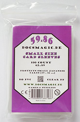 docsmagic.de 100 Small Size Card Sleeves Clear - 59 x 86 Standard - 62 x 89 - YGO docsmagic.de 100 Small Size Card Sleeves Clear - 59 x 86 Standard - 62 x 89 - YGO von docsmagic.de