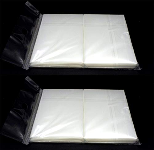 docsmagic.de 2 x 100 Double Mat Clear Card Sleeves Standard Size 66 x 91 - Klar Durchsichtig - Kartenhüllen - PKM MTG von docsmagic.de