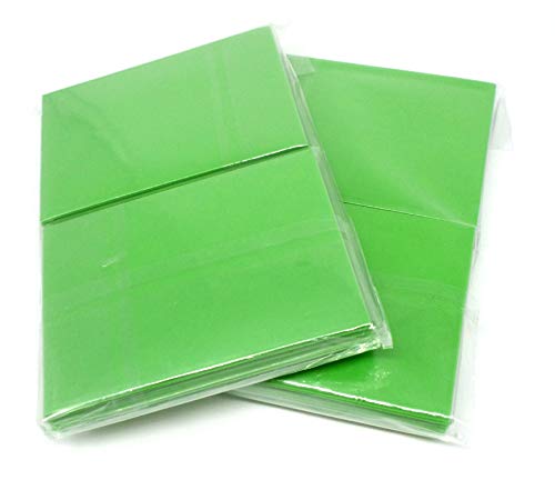 docsmagic.de 2 x 100 Double Mat Light Green Card Sleeves Standard Size 66 x 91 - Hellgrün - Kartenhüllen - PKM MTG von docsmagic.de