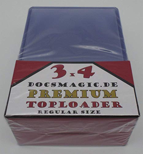 docsmagic.de 25 Premium Toploader - 3" x 4" - Standard Size - 70 x 102 von docsmagic.de