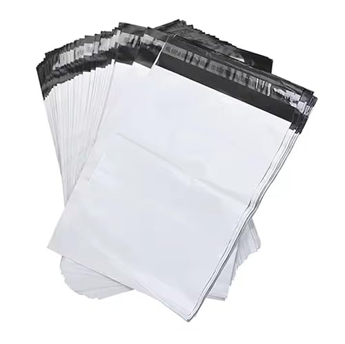 docsmagic.de 25 Versandbeutel 350 x 450mm Premium 60μm LDPE COEX Selbstklebend Versandtaschen Schwarz/Weiss Poly Mailers von docsmagic.de