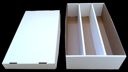 docsmagic.de 3-Row Trading Card Storage Box - Holding 3700 Standard Size Cards von docsmagic.de