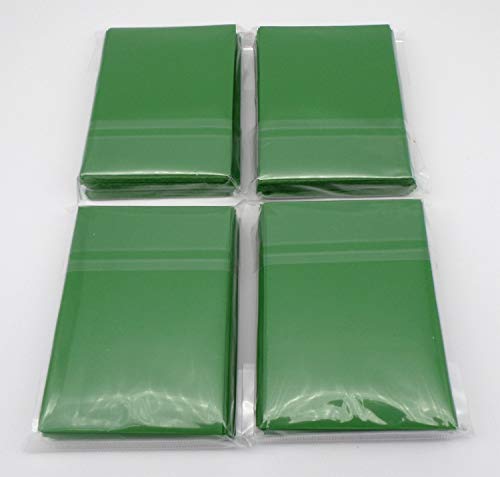 docsmagic.de 4 x 60 Double Mat Green Card Sleeves Small Size 62 x 89 - Grün - Mini Kartenhüllen - YGO von docsmagic.de