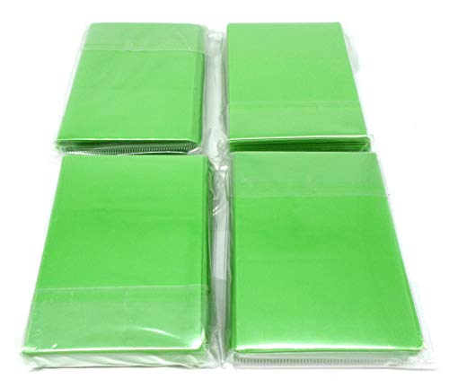 docsmagic.de 4 x 60 Double Mat Light Green Card Sleeves Small Size 62 x 89 - Hellgrün - Mini Kartenhüllen - YGO von docsmagic.de