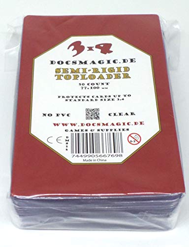 docsmagic.de 50 Semi-Rigid Toploader Standard Size von docsmagic.de