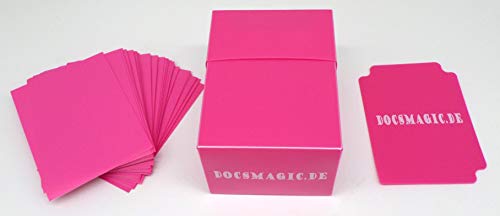 docsmagic.de Deck Box Full + 100 Double Mat Pink Sleeves Standard - Kartenbox & Kartenhüllen Rosa - PKM MTG von docsmagic.de