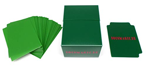 docsmagic.de Deck Box Full + 60 Double Mat Green Sleeves Small Size - Kartenbox & Kartenhüllen Grün - YGO von docsmagic.de