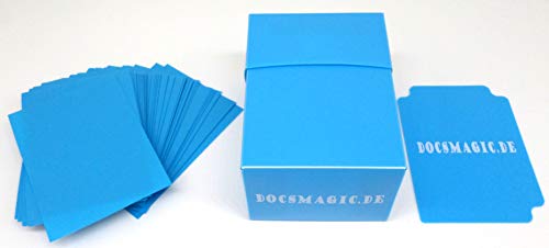 docsmagic.de Deck Box Full + 60 Double Mat Light Blue Sleeves Small Size - Kartenbox & Kartenhüllen Hellblau - YGO von docsmagic.de