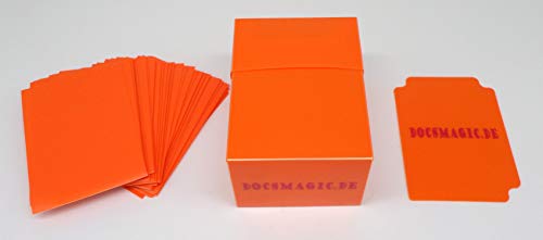 docsmagic.de Deck Box Full + 60 Double Mat Orange Sleeves Small Size - Kartenbox & Kartenhüllen - YGO von docsmagic.de