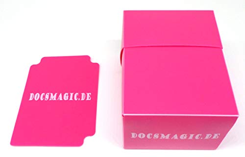 docsmagic.de Deck Box Full Pink + Card Divider - Kartenbox Rosa - PKM YGO MTG von docsmagic.de