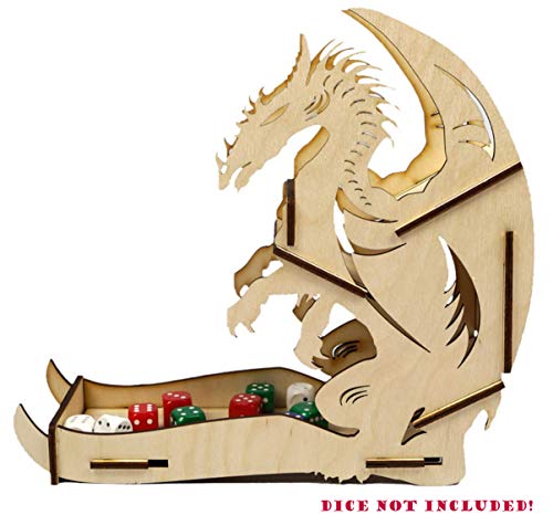 docsmagic.de Dice Tower Dragon Wooden Small - Würfelturm von docsmagic.de