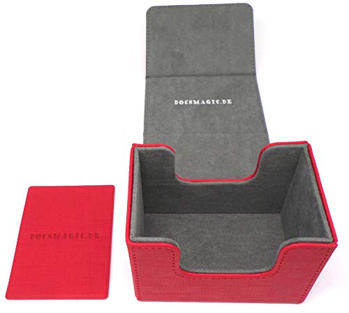 docsmagic.de Premium Magnetic Sideflip Box 80 Red + Deck Divider - MTG - PKM - YGO - Kartenbox Rot docsmagic.de Premium Magnetic Sideflip Box 80 Red + Deck Divider - MTG - PKM - YGO - Kartenbox Rot von docsmagic.de