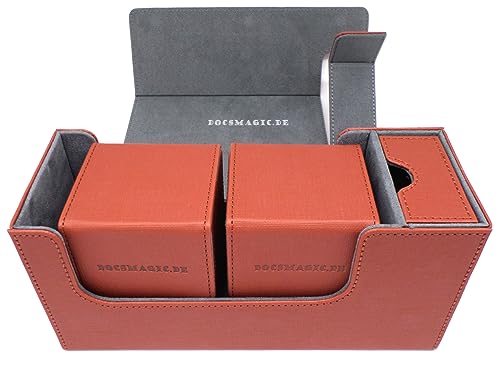 docsmagic.de Premium Magnetic Tray Long Box Copper Small + 2 Flip Boxes - Kupfer von docsmagic.de