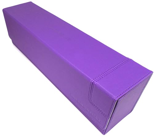 docsmagic.de Premium Magnetic Tray Long Box Purple Large + 4 Flip Boxes - Lila von docsmagic.de