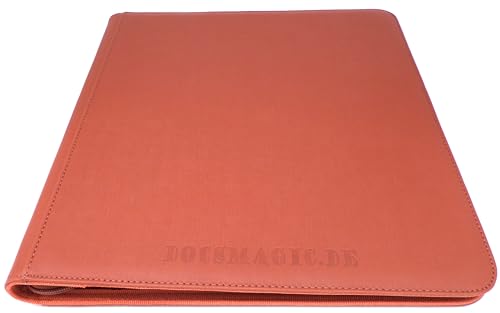 docsmagic.de Premium Pro-Player 12-Pocket Playset Zip-Album Copper - 480 Card Binder - MTG - PKM - YGO - Reissverschluss Kupfer von docsmagic.de