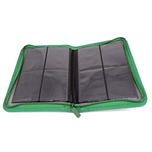 docsmagic.de Premium Pro-Player 4-Pocket Zip-Album Dark Green - 160 Card Binder - MTG - PKM - YGO - Reissverschluss Dunkelgrün von docsmagic.de