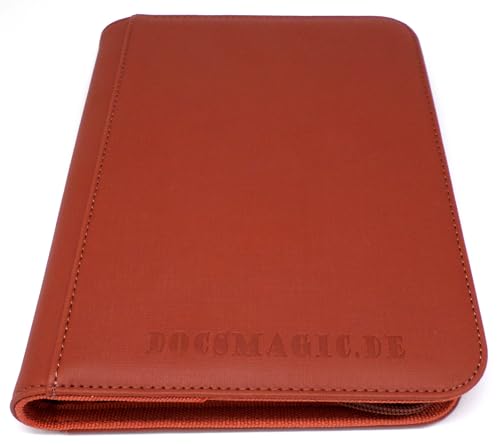 docsmagic.de Premium Pro-Player 9-Pocket Zip-Album Copper - 360 Card Binder - MTG - PKM - YGO - Reissverschluss Kupfer von docsmagic.de