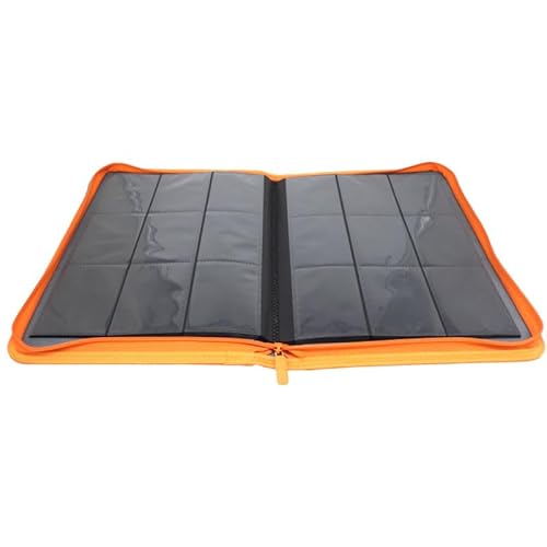 docsmagic.de Premium Pro-Player 9-Pocket Zip-Album Orange - 360 Card Binder - MTG - PKM - YGO - Reissverschluss von docsmagic.de