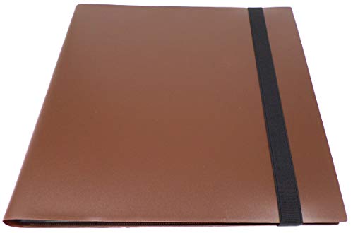 docsmagic.de Pro-Player 12-Pocket Playset Album Brown - 480 Card Binder - MTG - PKM - YGO - Sammelalbum Braun von docsmagic.de