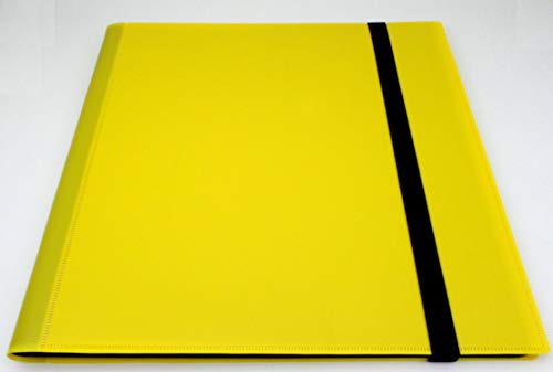 docsmagic.de Pro-Player 12-Pocket Playset Album Yellow - 480 Card Binder - MTG - PKM - YGO - Sammelalbum Gelb von docsmagic.de