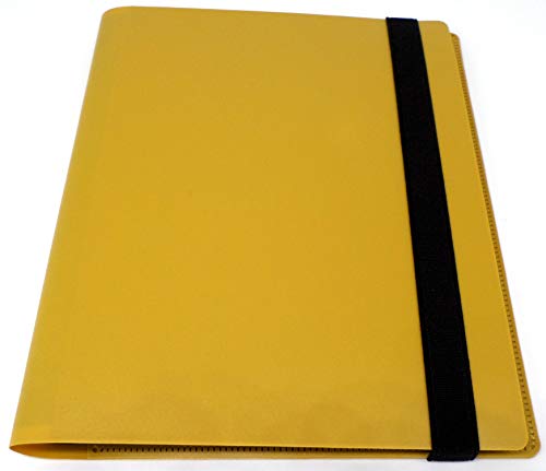 docsmagic.de Pro-Player 4-Pocket Album Gold - 160 Card Binder - MTG - PKM - YGO - Sammelalbum Gold von docsmagic.de