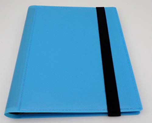 docsmagic.de Pro-Player 4-Pocket Album Light Blue - 160 Card Binder - MTG - PKM - YGO - Sammelalbum Hellblau von docsmagic.de