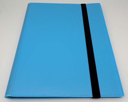 docsmagic.de Pro-Player 9-Pocket Album Light Blue - 360 Card Binder - MTG - PKM - YGO - Sammelalbum Hellblau von docsmagic.de