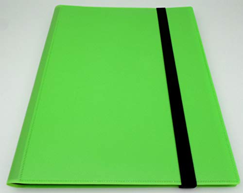 docsmagic.de Pro-Player 9-Pocket Album Light Green - 360 Card Binder - MTG - PKM - YGO - Sammelalbum Hellgrün von docsmagic.de