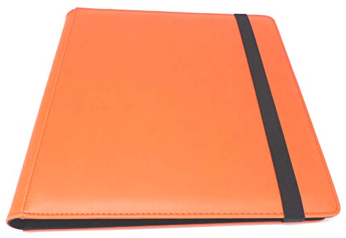 docsmagic.de Pro-Player Premium 12/24-Pocket Playset Album Orange - 480 Card Binder - MTG - PKM - YGO von docsmagic.de