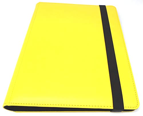 docsmagic.de Pro-Player Premium 9/18-Pocket Album Yellow - 360 Card Binder - MTG - PKM - YGO - Kartenalbum Gelb von docsmagic.de