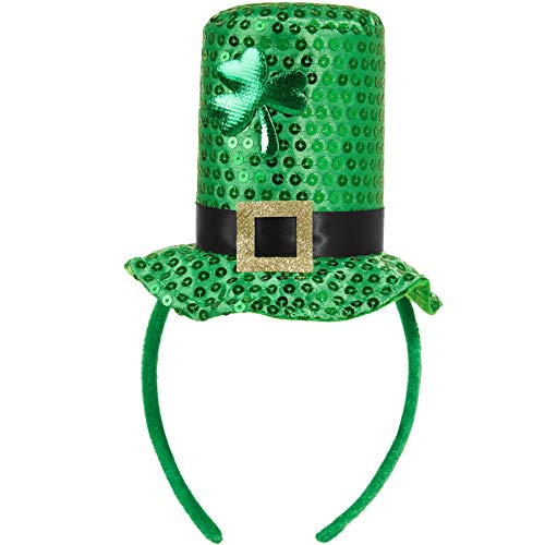 dressforfun 302544 - St. Patrick's Day Mini Zylinder, Besetzt mit grünen Kleeblättern von dressforfun