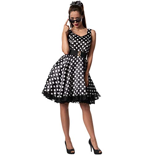 dressforfun 900379 - Damenkostüm Rockabilly Lady, Attraktives Trägerkleid im Stil der 50er Jahre (M | Nr. 302156) von dressforfun