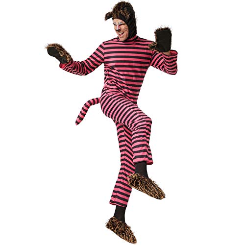 dressforfun 900542 Herren Katzen Kostüm, grinsender Kater, Verkleidung für Karneval Fasching Party - diverse Größen - (165 | Nr. 302506) von dressforfun