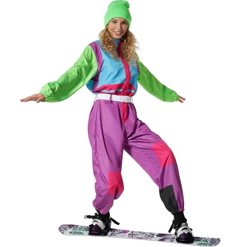 dressforfun Skianzug Damen, Faschingskostüme Damen, Jogginganzug Damen, Trainingsanzug Damen, Jogginganzug Damen Set, Sportanzug Damen, Fasching, Kostüm Erwachsene, 90er Jahre, Apres Ski- M von dressforfun