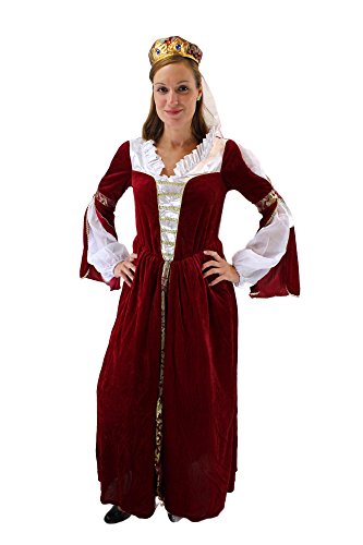 dressmeup Aufwändiges Kostüm Damen Königin Prinzessin Adelsdame Adelige Mittelalter Gr. 42/M von dressmeup